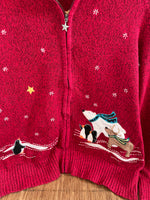 Load image into Gallery viewer, Christopher & Banks Embroidered Christmas Sweater-Bust 42