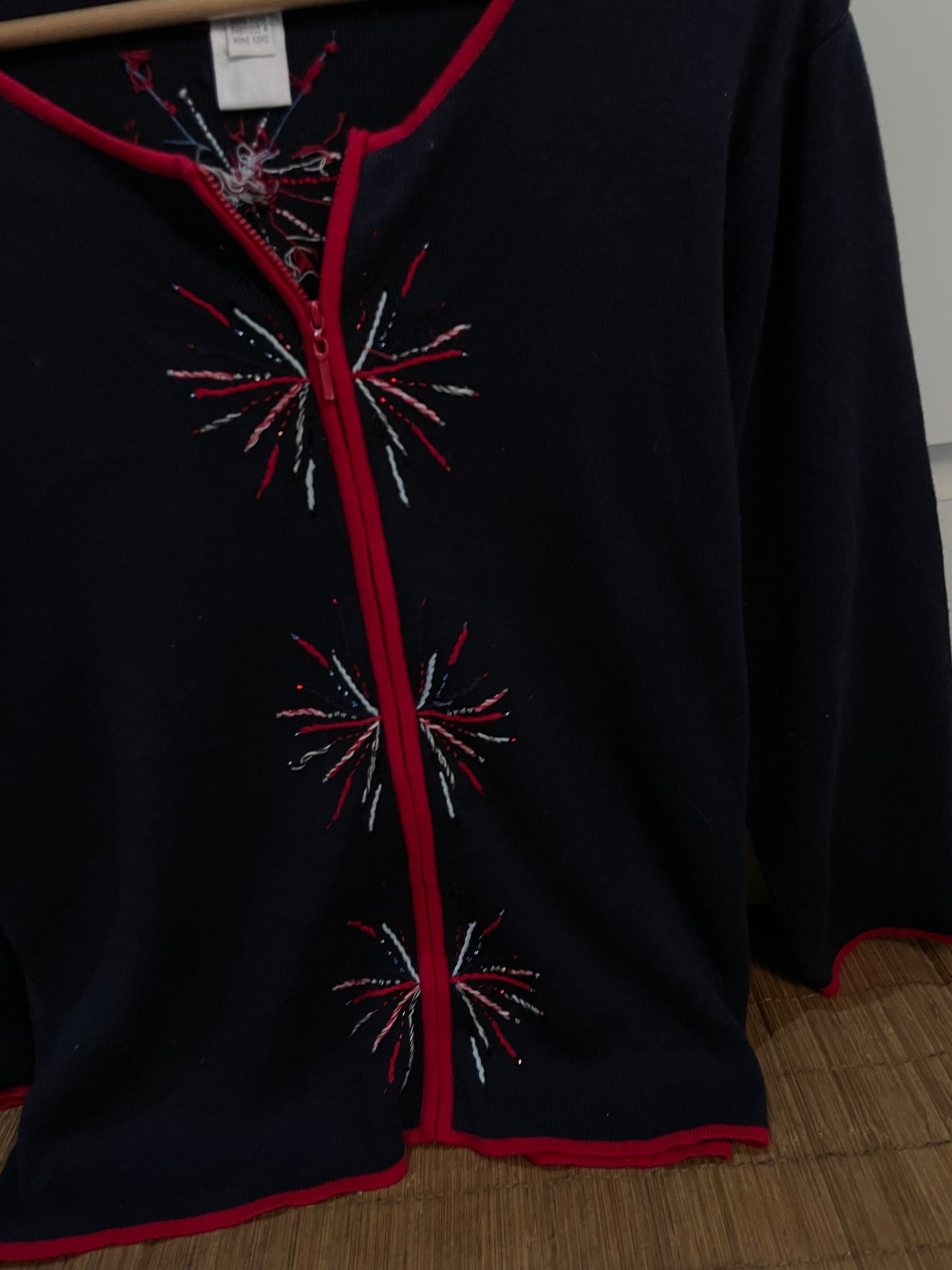 Talbots Embroidered Vintage Sweater-Bust 42