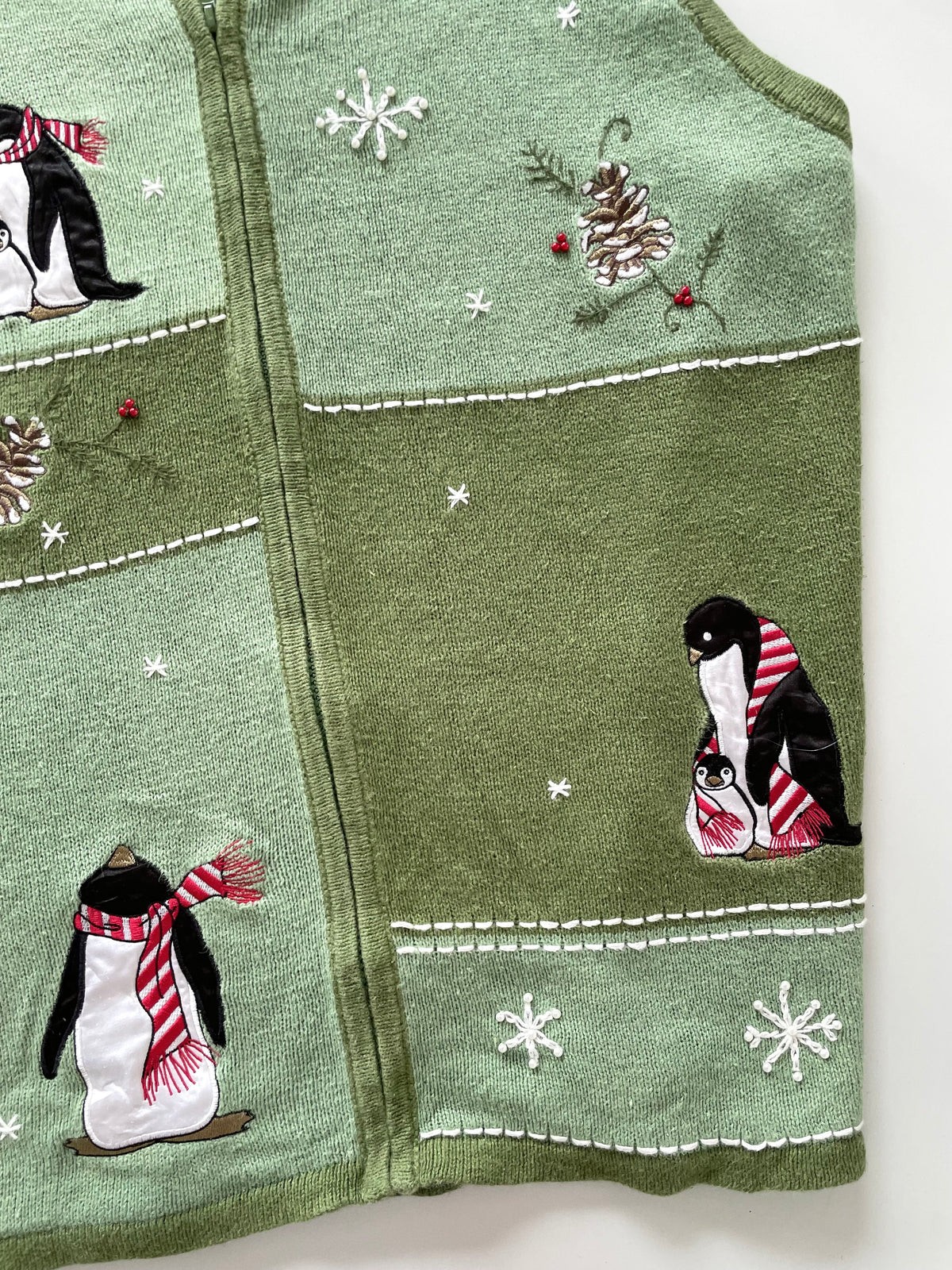 Blair Christmas Embroidered Vest Sweater-Bust 54