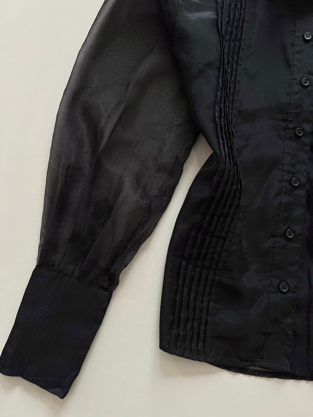 Steve Madden Organza Back Sheer Shirt-Bust 38
