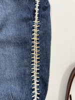 Load image into Gallery viewer, Cutout Denim Jeans-Waist 38