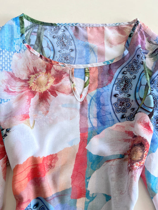 Vintage Sheer Top-Bust 42