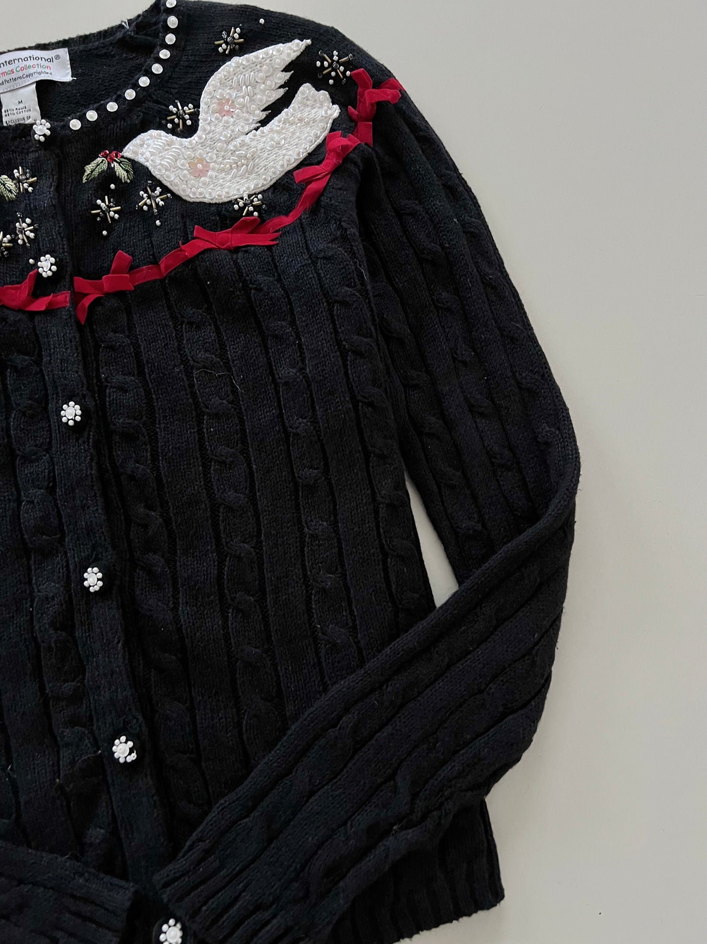 Tiara International Embroidered Sweater-Bust 38