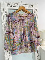Load image into Gallery viewer, Paisley Sheer Top-Bust 36