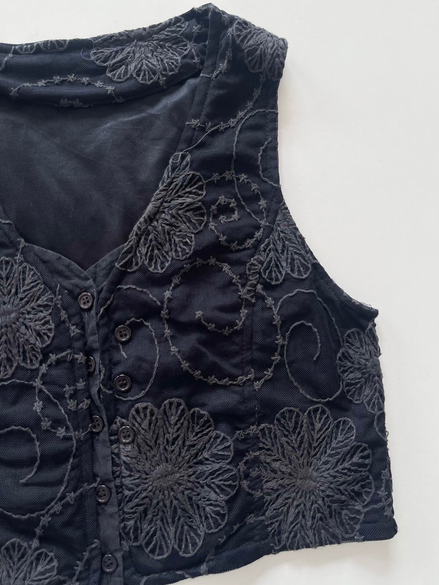 Embroidered Top-Bust 36