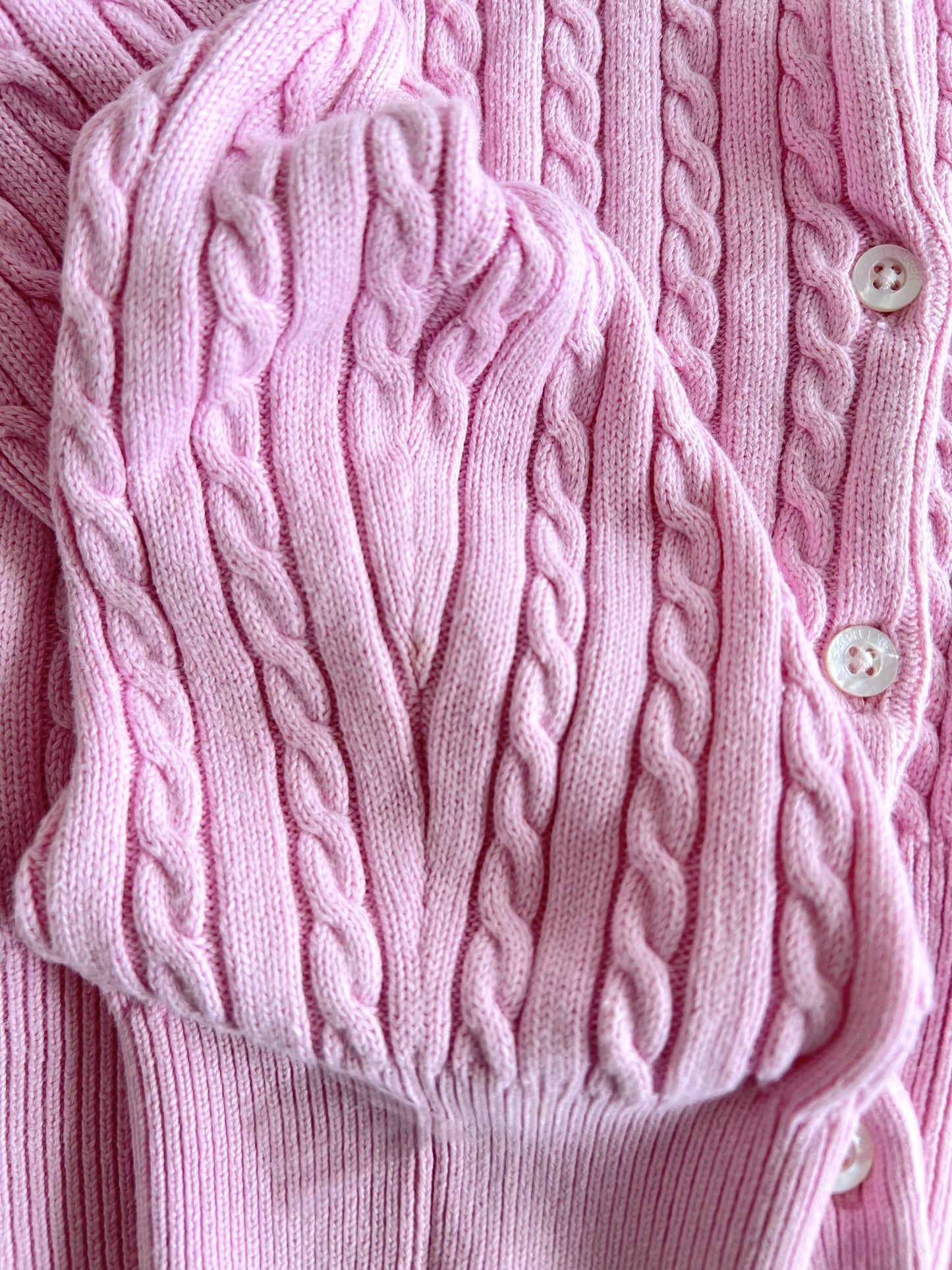 Ralph Lauren 100%Cotton Vintage Cardigan-Bust 42 to 44