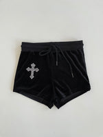 Load image into Gallery viewer, Chenille Rhinestone Shorts-Waist 26 to 28