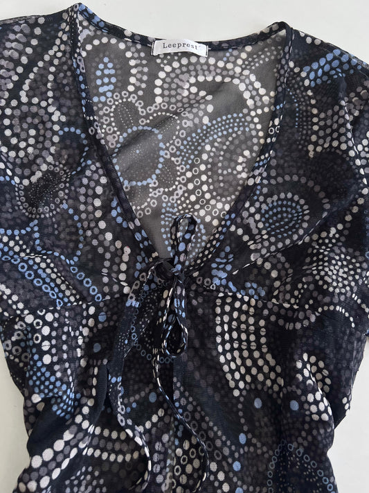 Leeprest Sheer Vintage Top-Bust 42 to 44