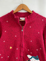 Load image into Gallery viewer, Christopher & Banks Embroidered Christmas Sweater-Bust 42