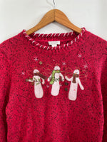 Load image into Gallery viewer, Christopher & Banks Embroidered Christmas Sweater-Bust 38