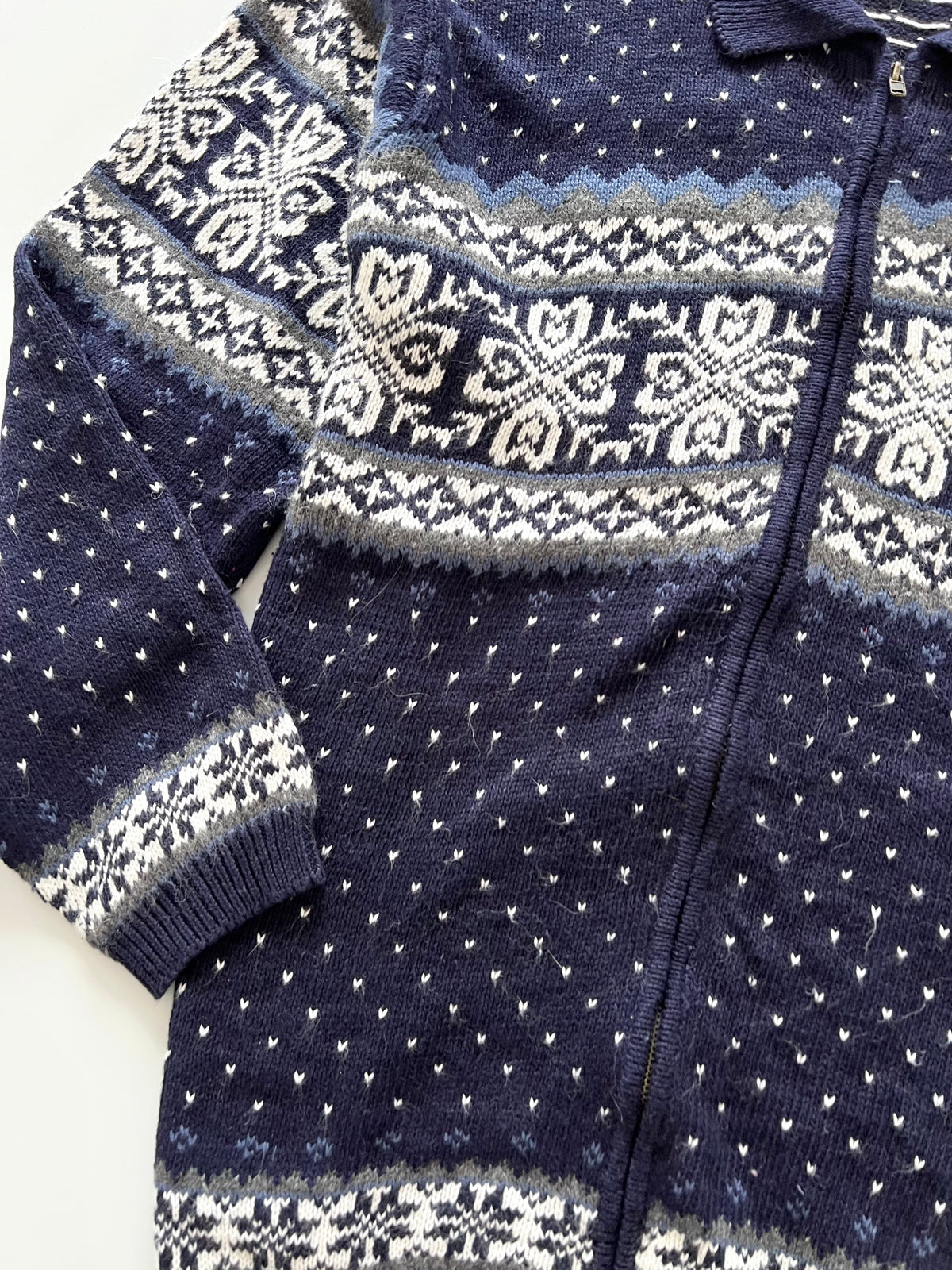 Erika Christmas Zip Up Sweater-Bust 48