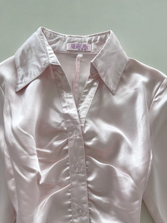 Satin Vintage Top-Bust 34