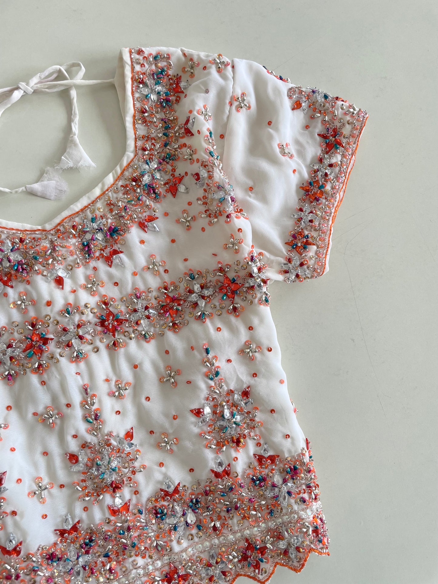 Hand Embroidered Desi Top-Bust 34