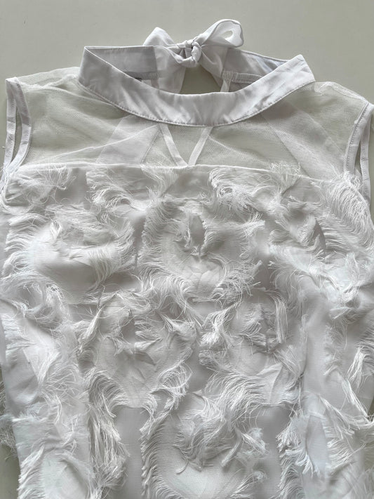 Featherwork Vintage Dress-Bust 40