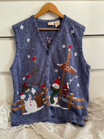 Load image into Gallery viewer, Bobbie Brooks Vintage Christmas Sweater Vest-Bust 48