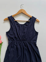 Load image into Gallery viewer, DEEP BLUE SURPLICE NECK DRESS - BUST 34 TO 36