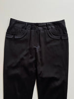 Load image into Gallery viewer, A JON PATCHWORK BLACK PANTS - WAIST 28