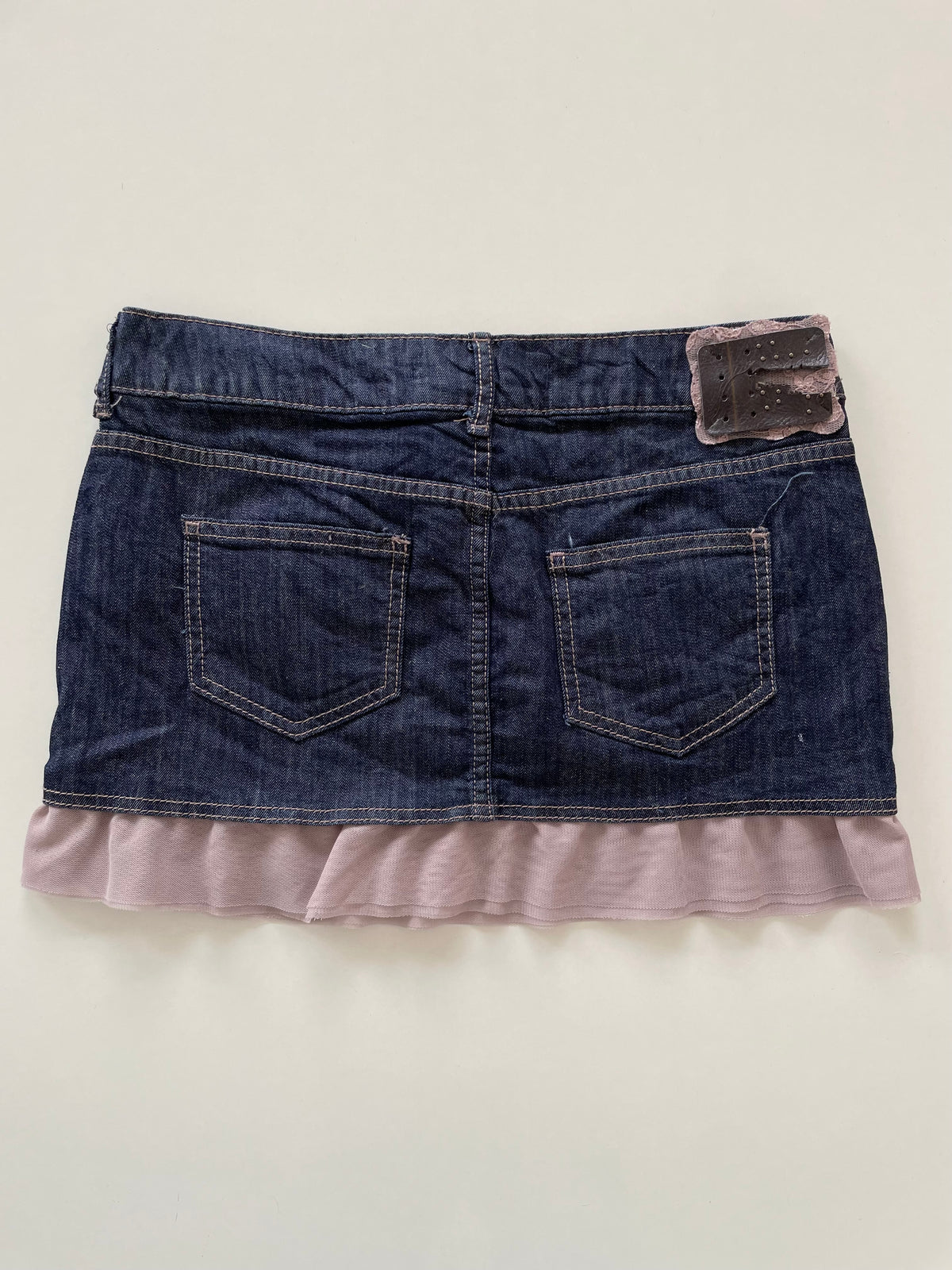 Y2k Denim Skirt-Waist 32
