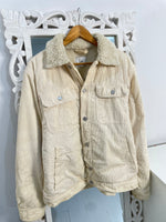 Load image into Gallery viewer, H&M Corduroy Inner Fur Super Thick Shacket-Chest 44