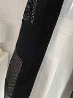 Load image into Gallery viewer, SOFT BLACK SHEER SLEEVELESS SHRUG - BUST 32 TO 34