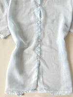 Load image into Gallery viewer, Powder Blue Sheer Shirt-Bust 46