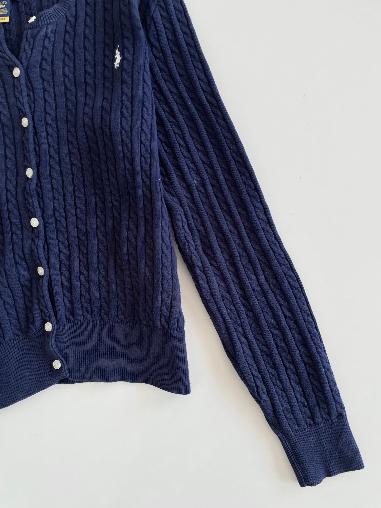 Ralph Lauren 100% Cotton Vintage Cardigan-Bust 38
