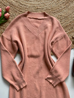 Load image into Gallery viewer, PEACH KOREAN WINTER DRESS-BUST 42 to 50