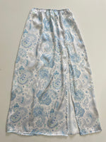 Load image into Gallery viewer, Satin Paisley Slit Skirt