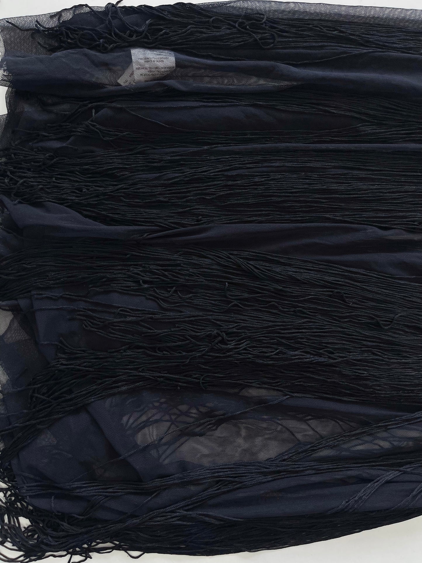 Fringe Collection Sheer Embroidered Vintage Dress-Bust 36 to 38