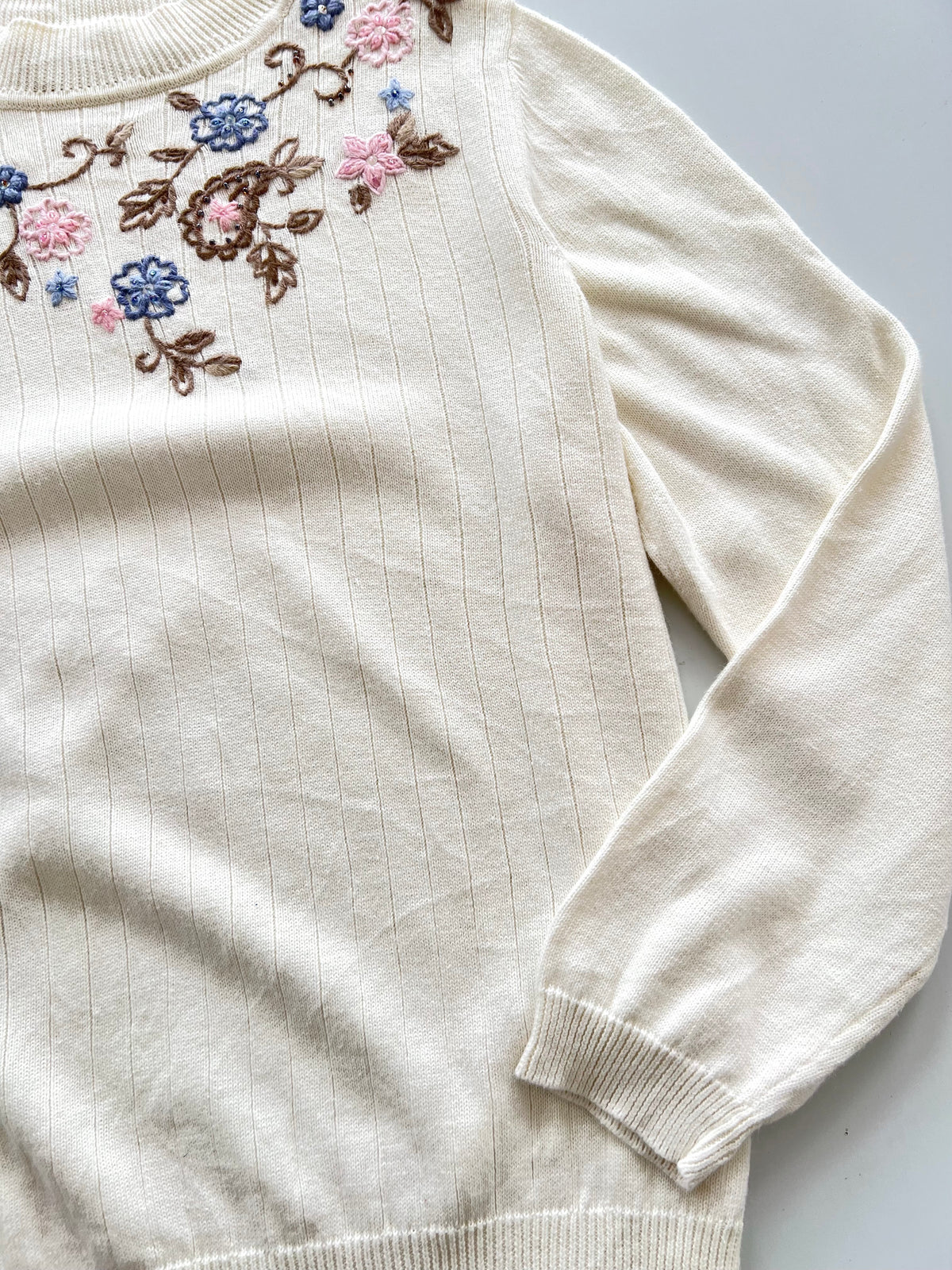 Alfred Dunner Embroidered Sweater-Bust 42