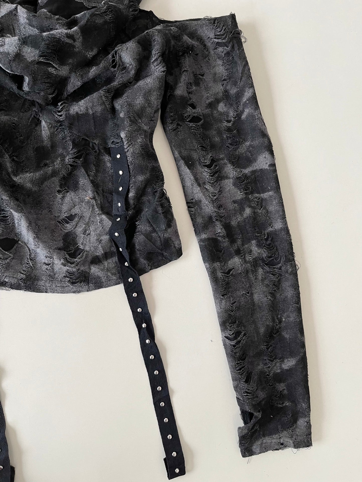 Grunge Hooded Top-Bust 34