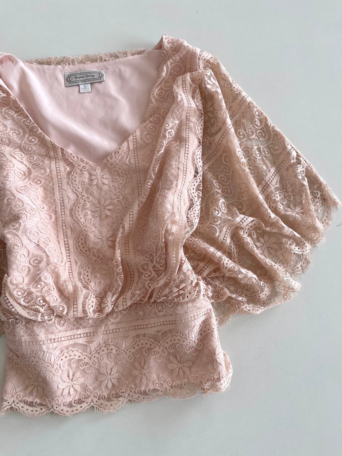 Beyond Vintage Lace Top-Bust 40