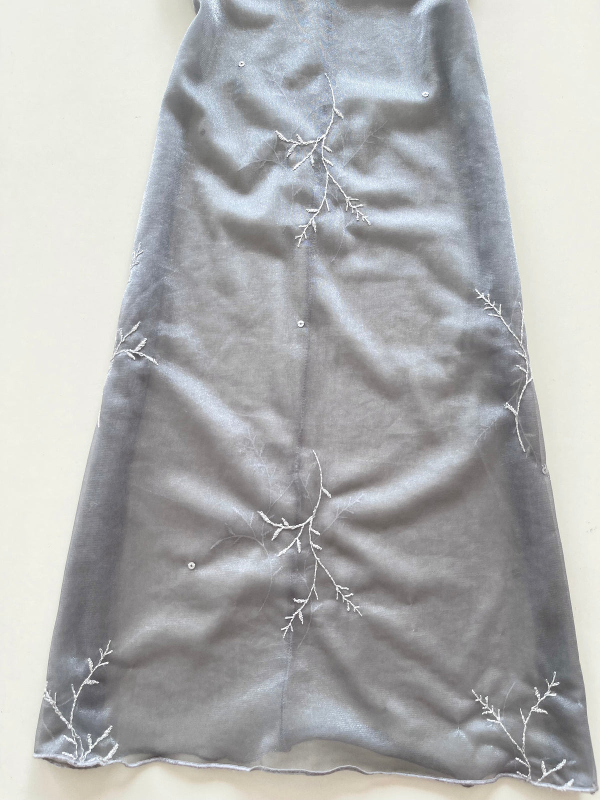 California Concepts Embroidered Sheer Dress-Bust 32 to 34