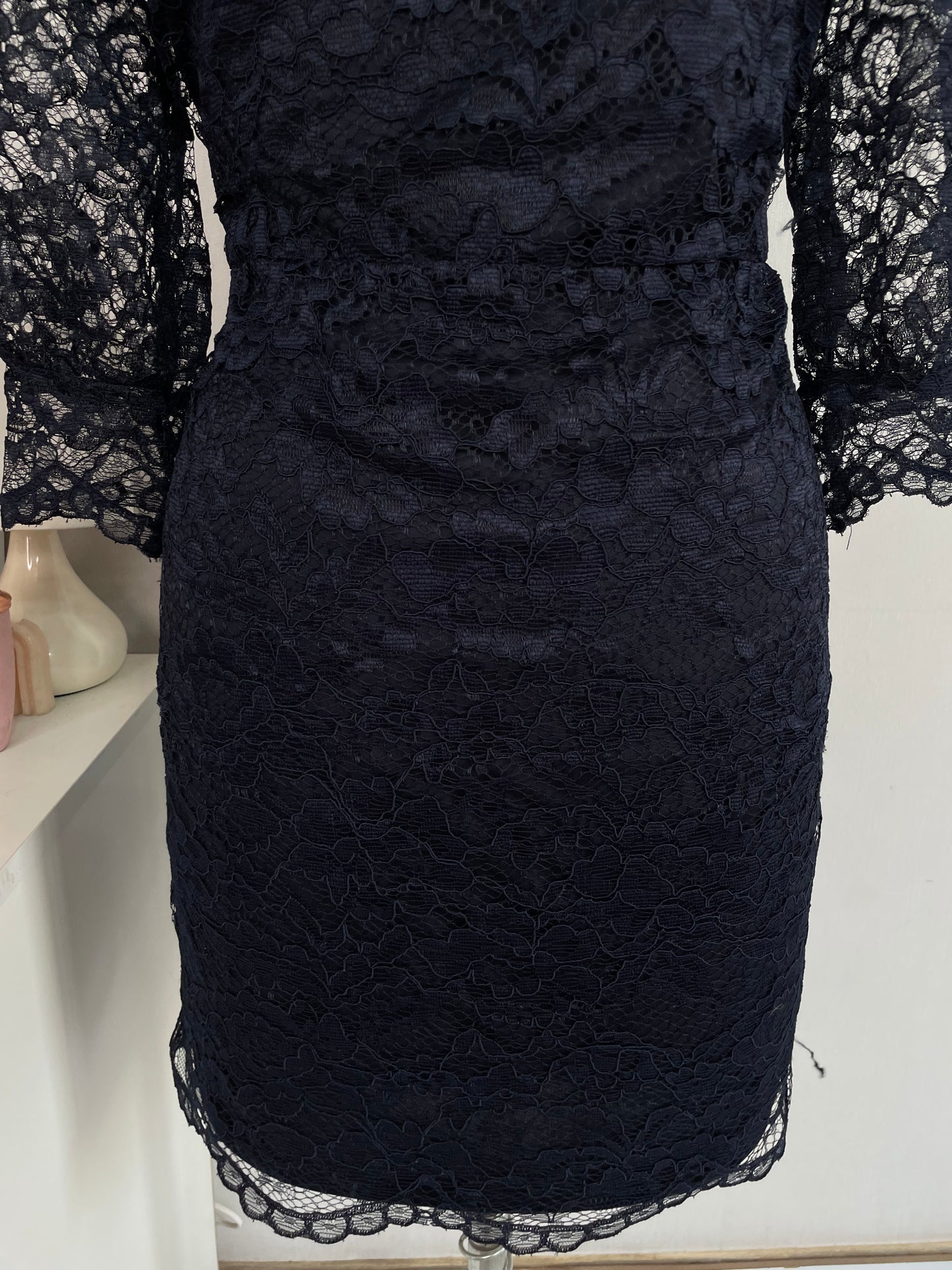 VERO MODA BLUE LACE DRESS - BUST 40