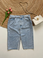 Load image into Gallery viewer, LEVI’S LONG DENIM SKIRT WAIST-34