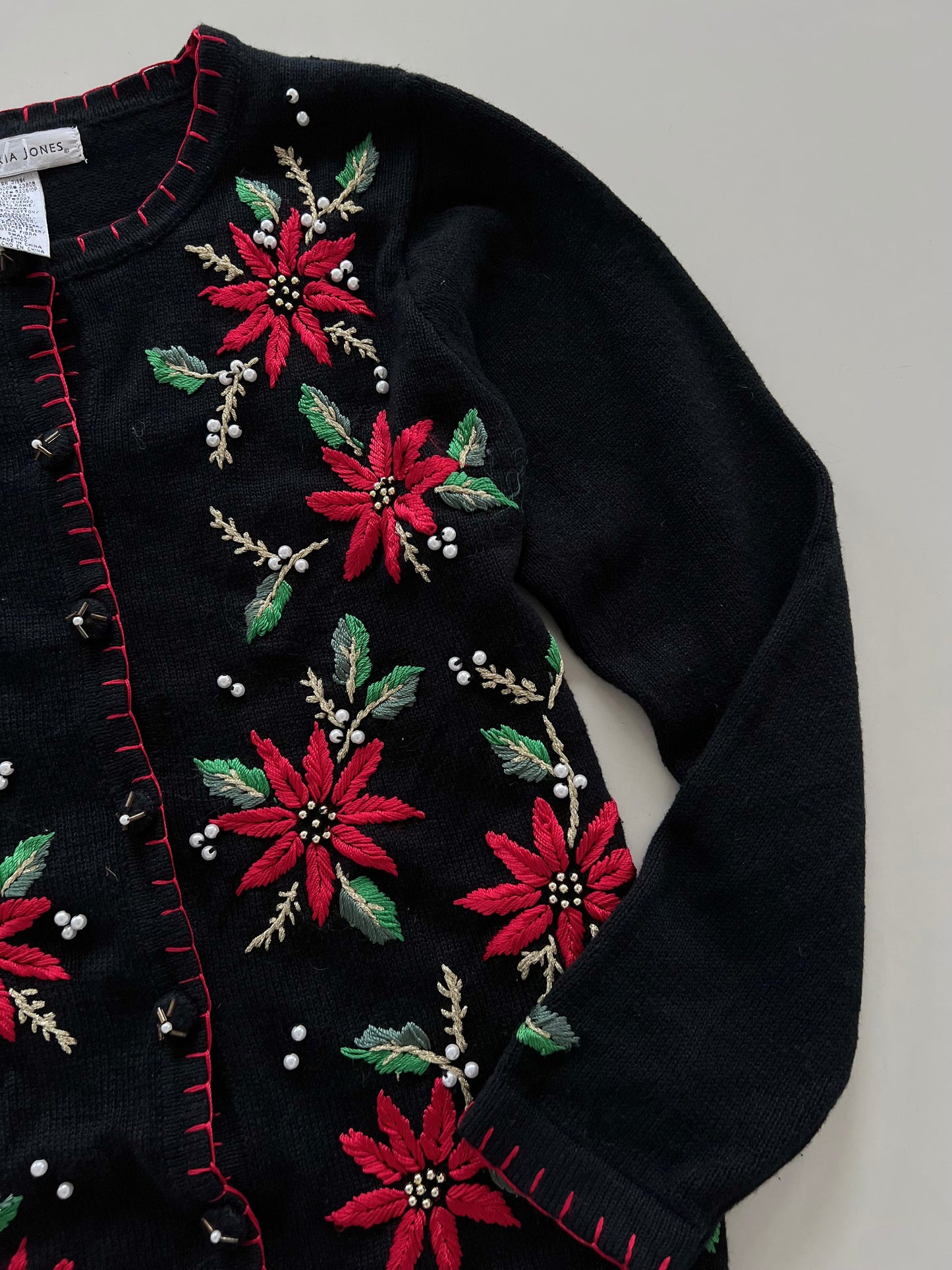Victoria Jones Embroidered Sweater-Bust 42