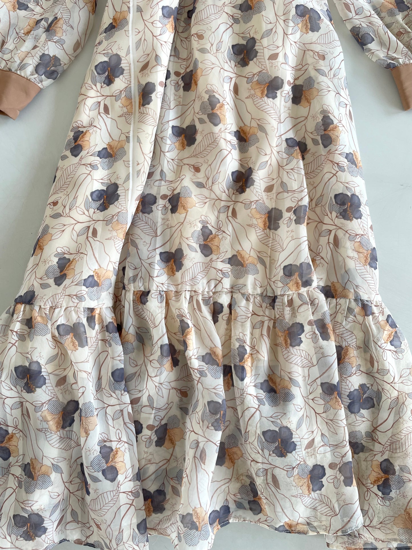 Ruffle Vintage Dress-Bust 38