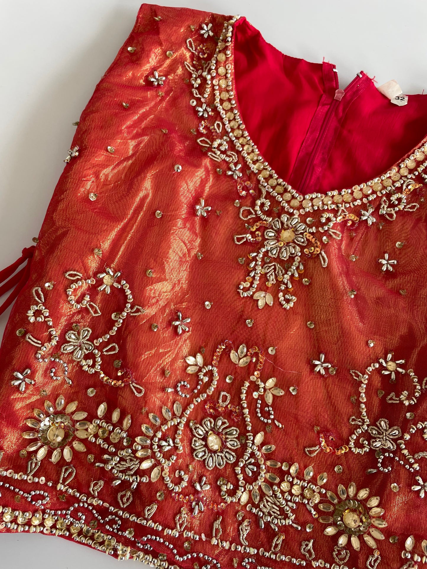 Embroidered Desi Top-Bust 32