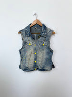 Load image into Gallery viewer, Aibeier Denim Vest-Bust 34