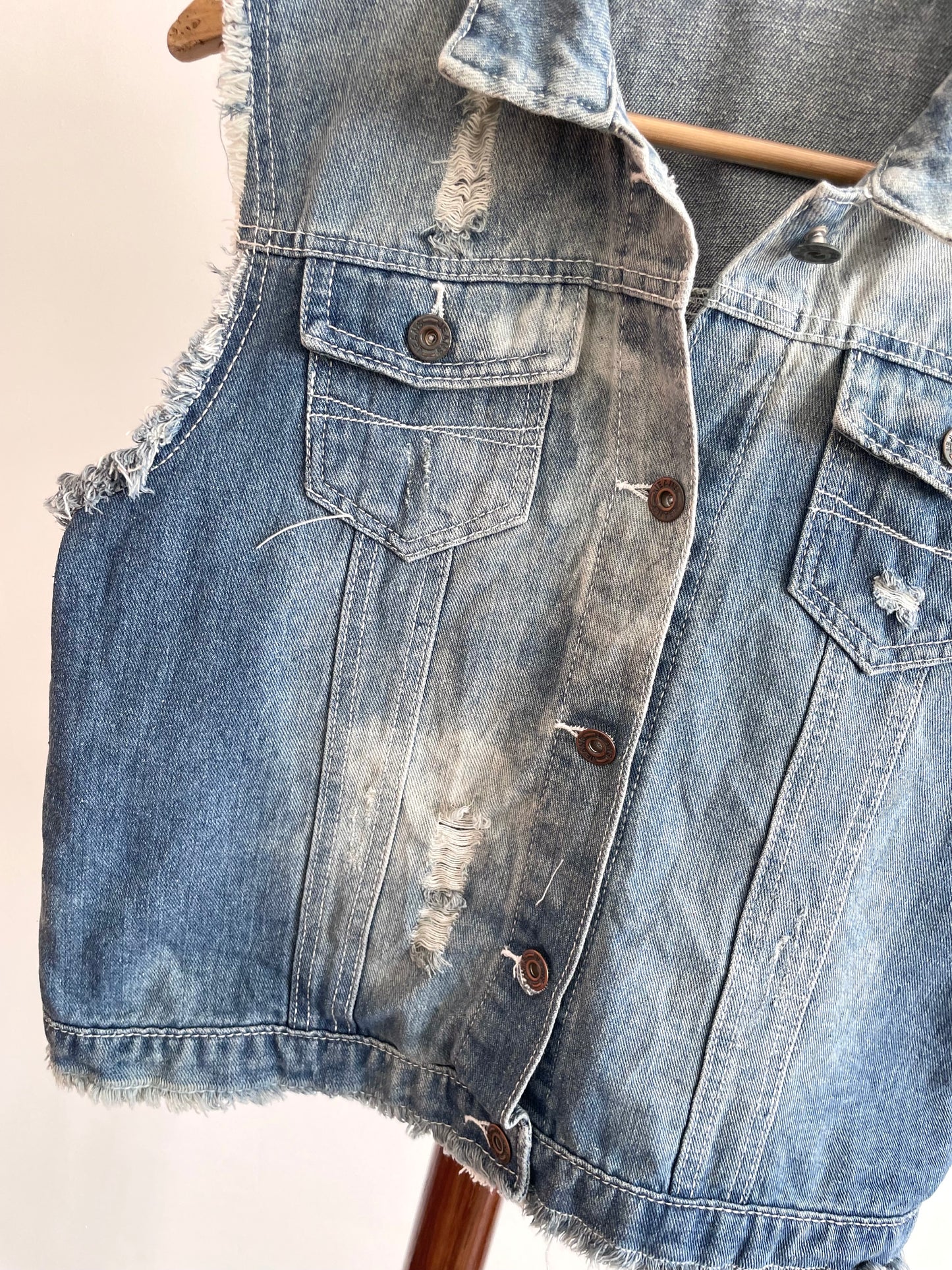 Denim Vest-Chest 42