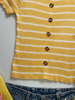 Load image into Gallery viewer, Yellow Stripe Top-Bust 30 to 34