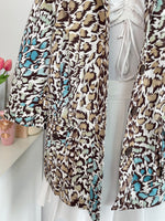 Load image into Gallery viewer, ANIMAL SKIN PRINTED COTTON BLAZER - BUST 46