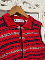 Load image into Gallery viewer, Vintage Embroidered Sweater Vest-Bust 38