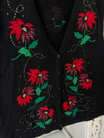 Load image into Gallery viewer, Vintage Embroidered Sweater Vest-Bust 50