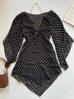 Load image into Gallery viewer, Sheer Asymmetric Y2K Dress-Bust 38