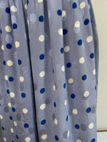 Load image into Gallery viewer, POLKA DOT BLUE STRIPED SKIRT WAIST - 28