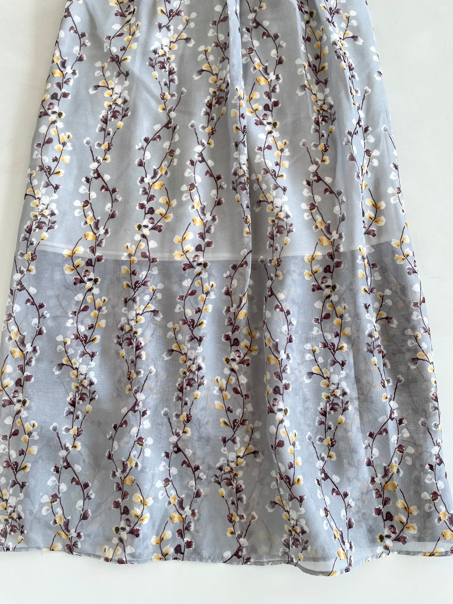 Baby Blue Floral Skirt-Waist 24 to 30