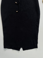 Load image into Gallery viewer, Black Drawstring Skirt - Waist 26 to 30