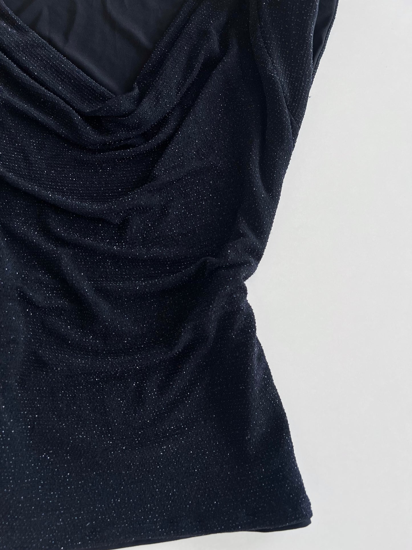 Shimmer Cowl Neck Top-Bust 36 to 40