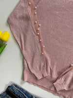 Load image into Gallery viewer, Baby Pink Shimmer Pre Winter Top - Bust 36 to 38